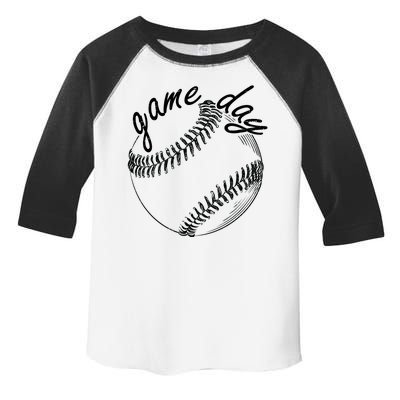 Game Day Baseball Fan Toddler Fine Jersey T-Shirt