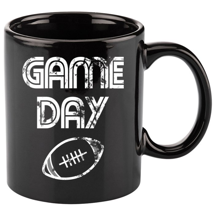 Game Day Football 11oz C Handle Ceramic Mug