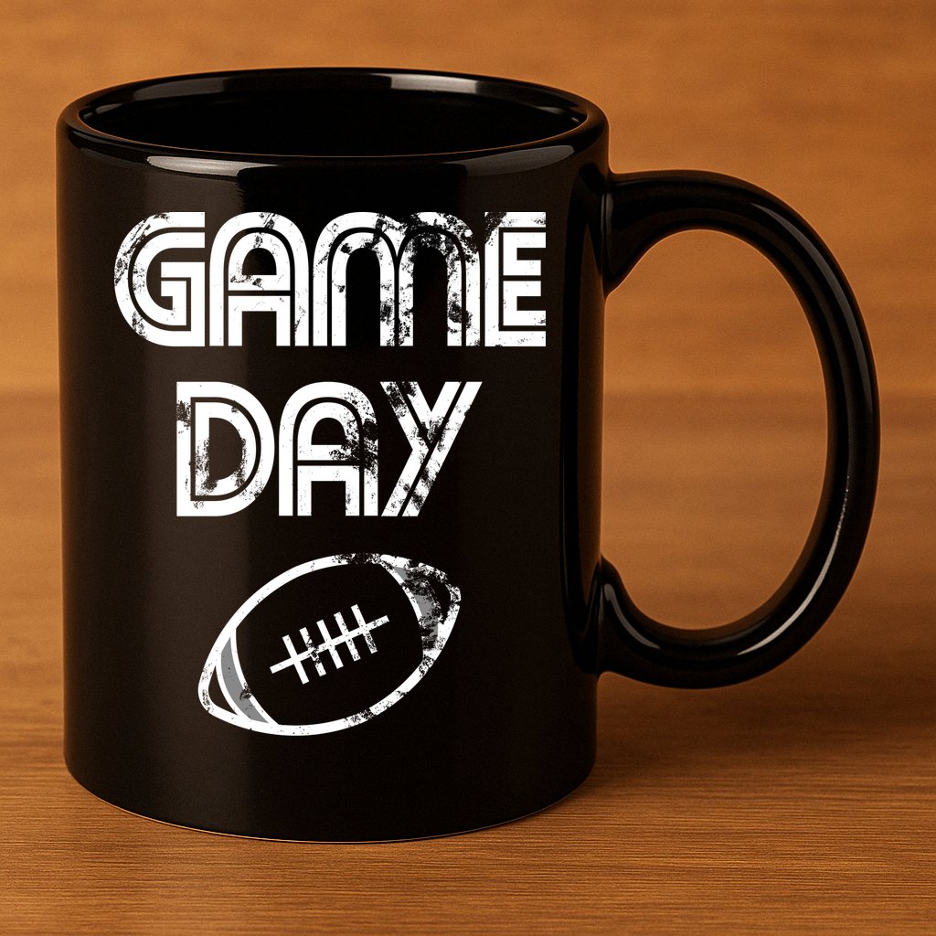 Game Day Football 11oz C Handle Ceramic Mug