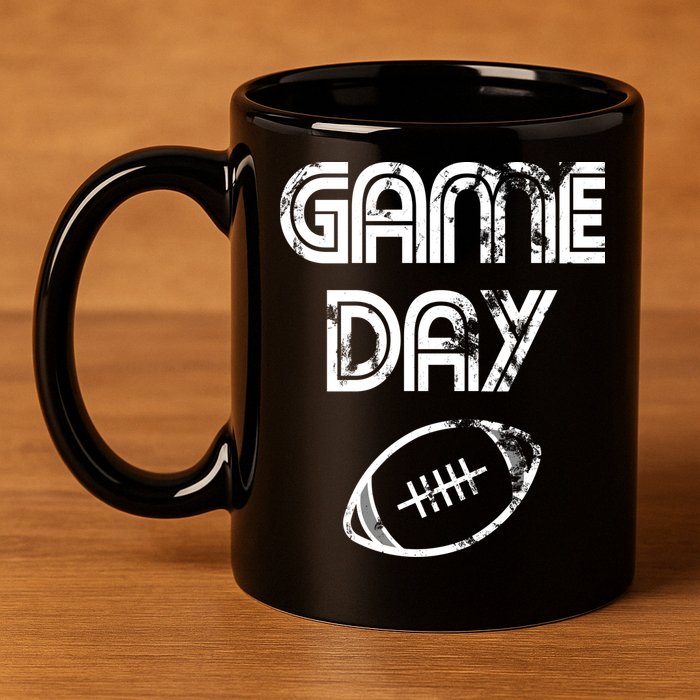 Game Day Football 11oz C Handle Ceramic Mug