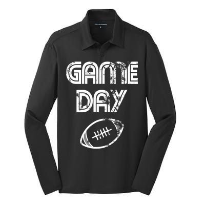 Game Day Football Silk Touch Performance Long Sleeve Polo