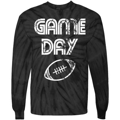 Game Day Football Tie-Dye Long Sleeve Shirt