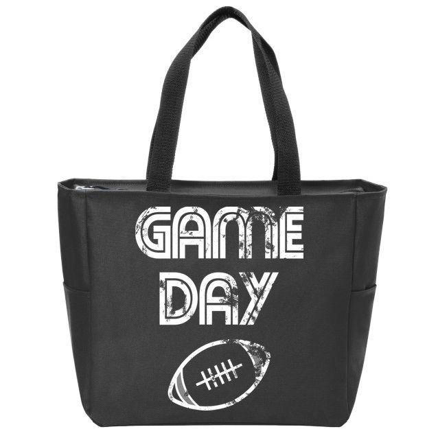 Game Day Football Zip Tote Bag