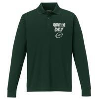 Game Day Football Performance Long Sleeve Polo