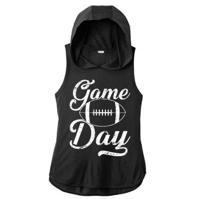 Game Day Football Fan Ladies PosiCharge Tri-Blend Wicking Draft Hoodie Tank