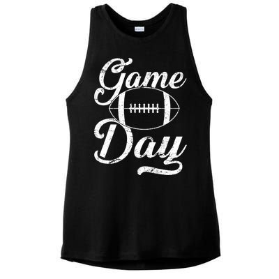 Game Day Football Fan Ladies PosiCharge Tri-Blend Wicking Tank