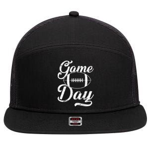 Game Day Football Fan 7 Panel Mesh Trucker Snapback Hat