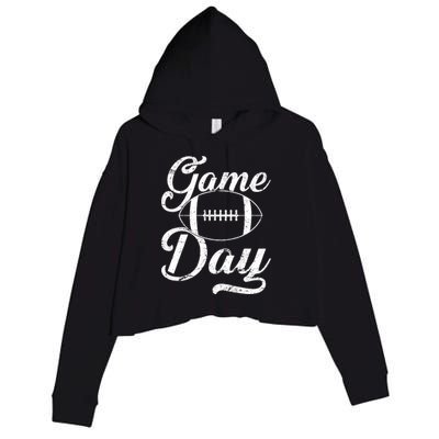 Game Day Football Fan Crop Fleece Hoodie