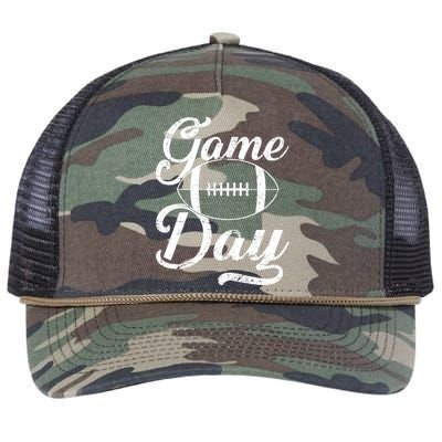 Game Day Football Fan Retro Rope Trucker Hat Cap