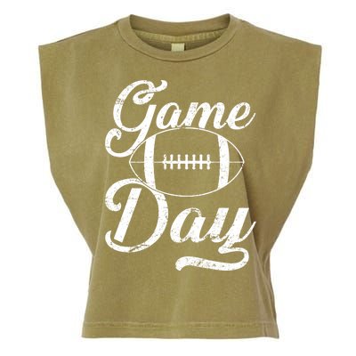 Game Day Football Fan Garment-Dyed Women's Muscle Tee