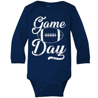 Game Day Football Fan Baby Long Sleeve Bodysuit