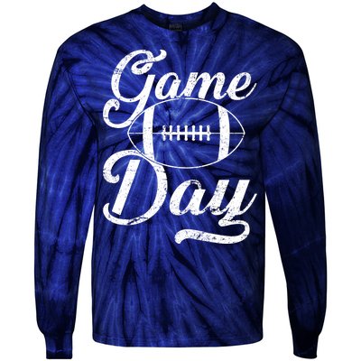 Game Day Football Fan Tie-Dye Long Sleeve Shirt