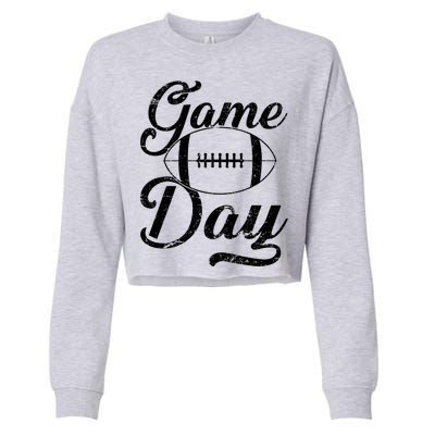 Game Day Football Fan Cropped Pullover Crew