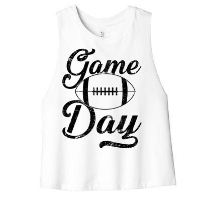 Game Day Football Fan Women's Racerback Cropped Tank