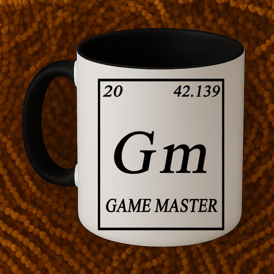 Game Master DnD Periodic Table Mug