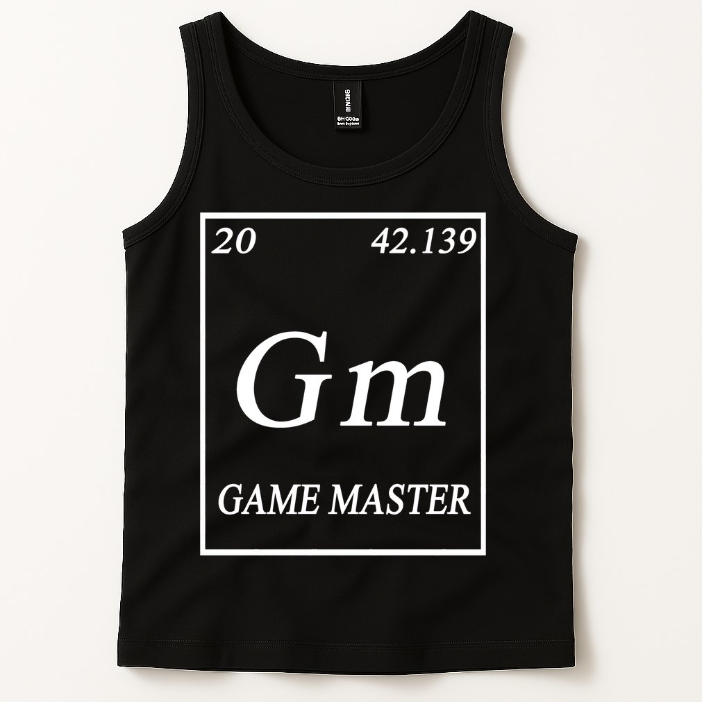 Game Master DnD Periodic Table Tank Top