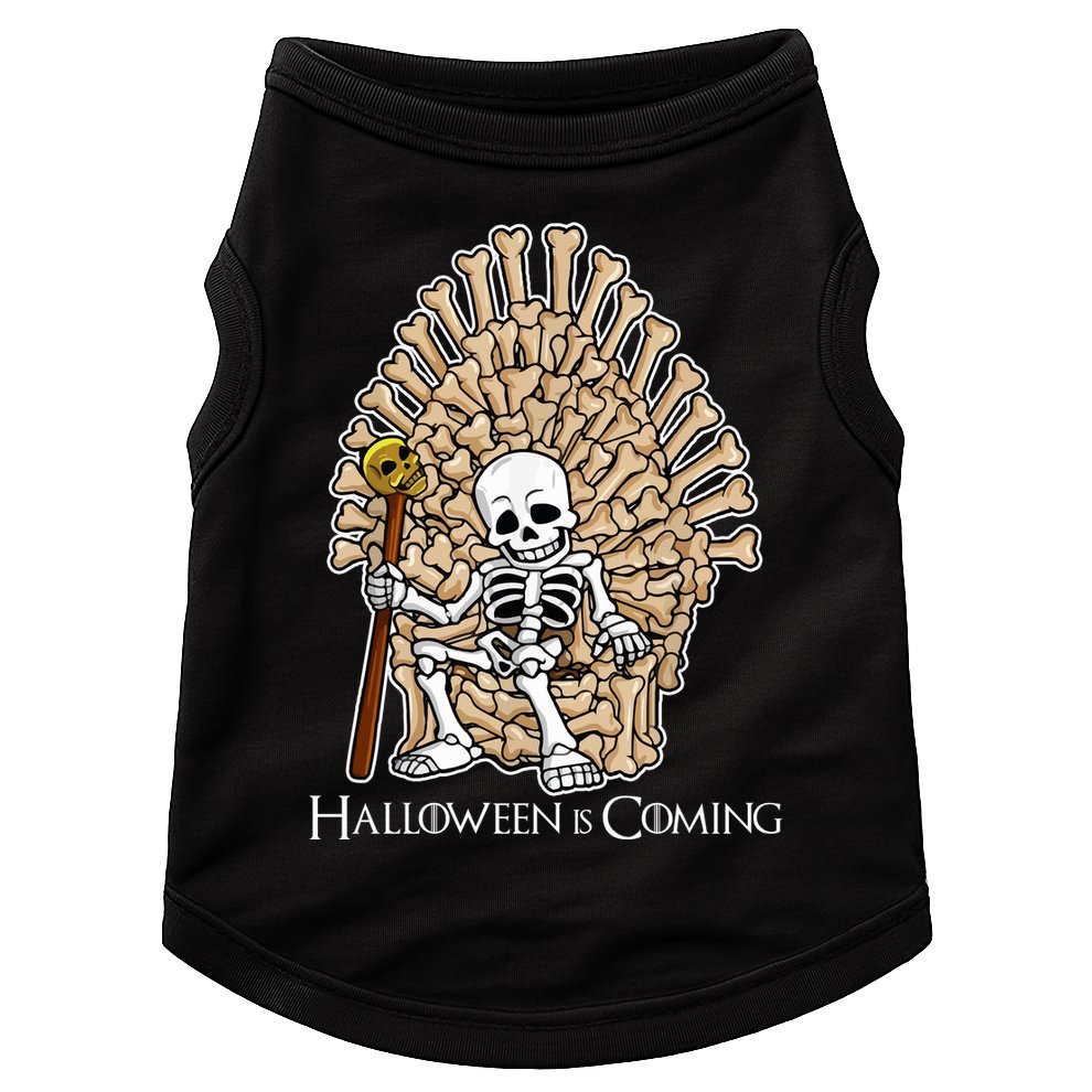 Game of Bones Halloween Is Coming  Doggie Tank