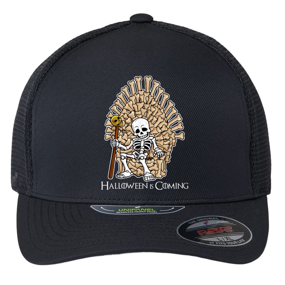 Game of Bones Halloween Is Coming  Flexfit Unipanel Trucker Cap