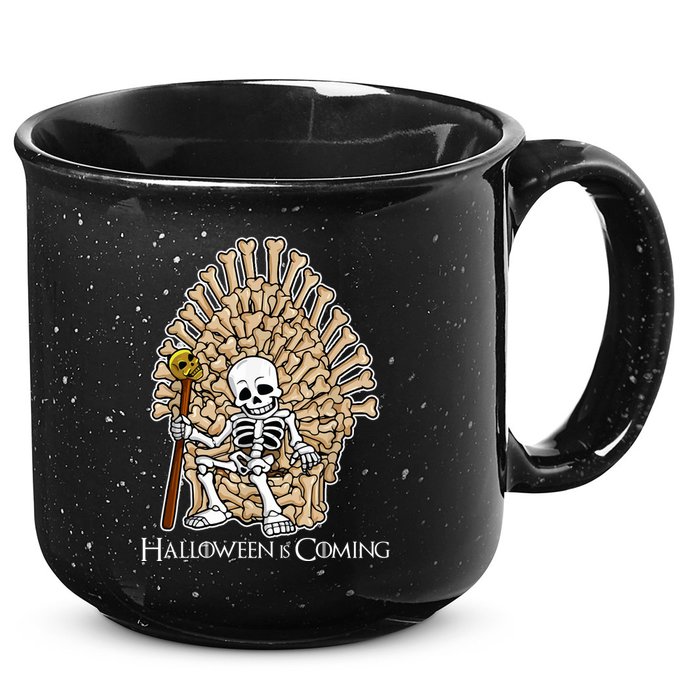 Game of Bones Halloween Is Coming  15oz Campfire Ceramic Mug