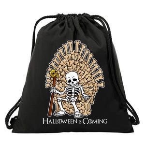 Game of Bones Halloween Is Coming  Drawstring Bag