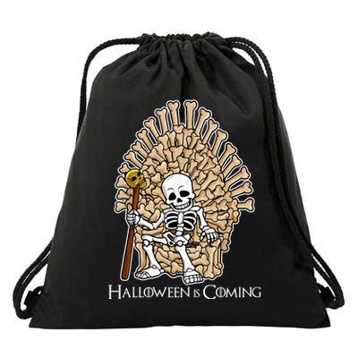 Game of Bones Halloween Is Coming  Drawstring Bag