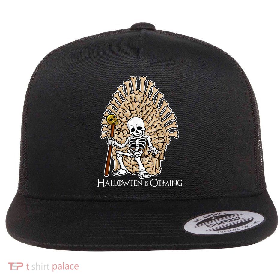 Game of Bones Halloween Is Coming  Flatbill Hat