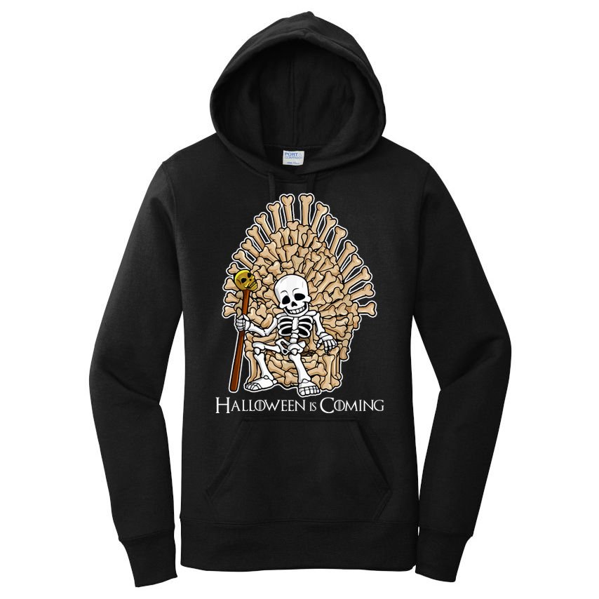 Game of Bones Halloween Is Coming  Women's Pullover Hoodie