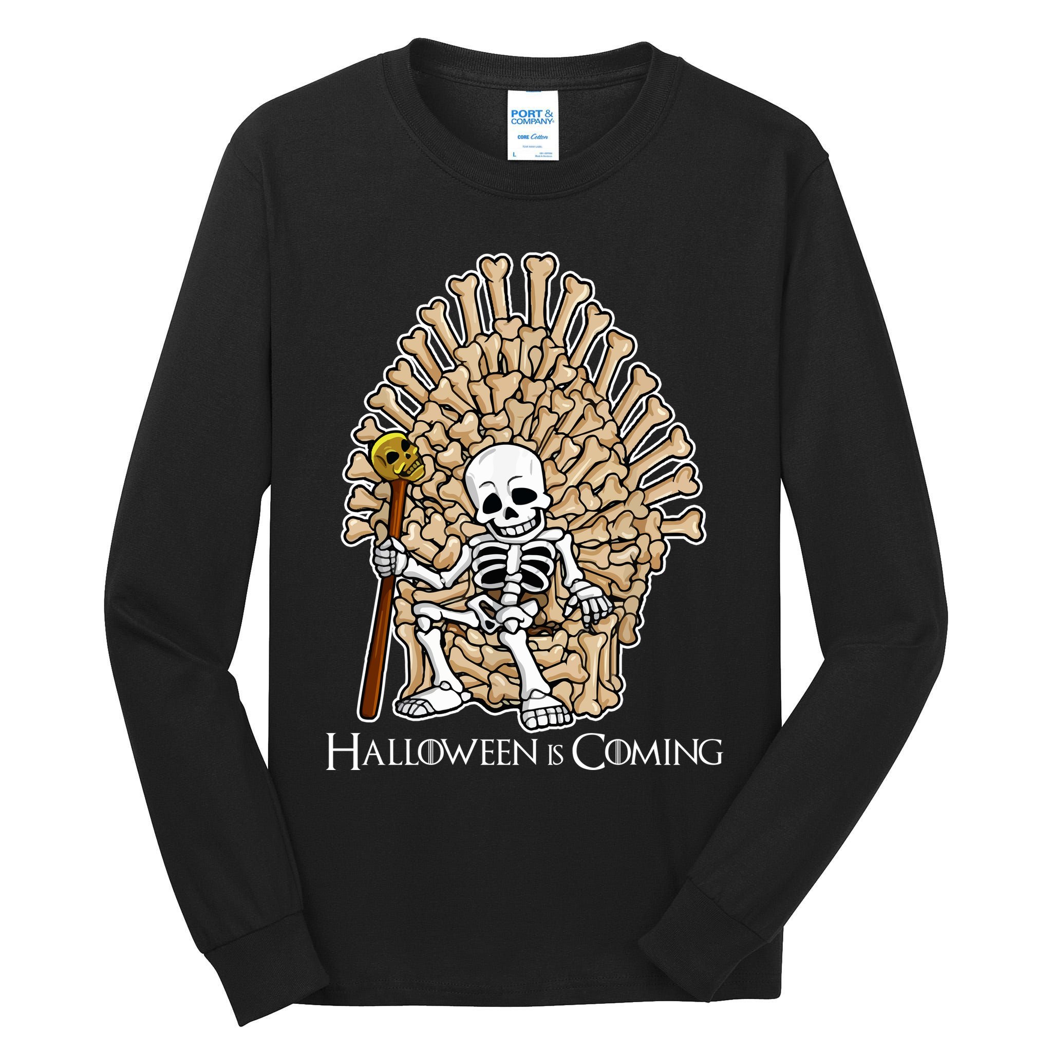 Game of Bones Halloween Is Coming  Tall Long Sleeve T-Shirt