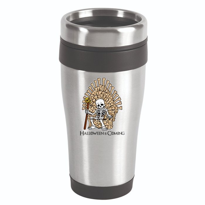 Game of Bones Halloween Is Coming  16oz Travel Tumbler
