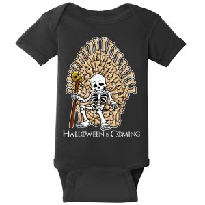 Game of Bones Halloween Is Coming  Baby Bodysuit