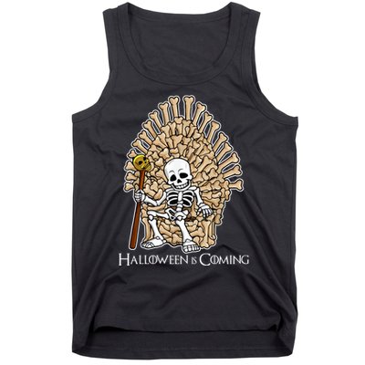 Game of Bones Halloween Is Coming  Tank Top