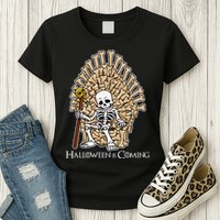 Game of Bones Halloween Is Coming  Womens T-Shirt