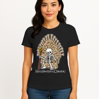 Game of Bones Halloween Is Coming  Womens T-Shirt