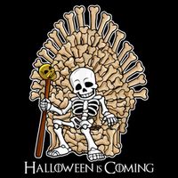 Game of Bones Halloween Is Coming  Womens T-Shirt