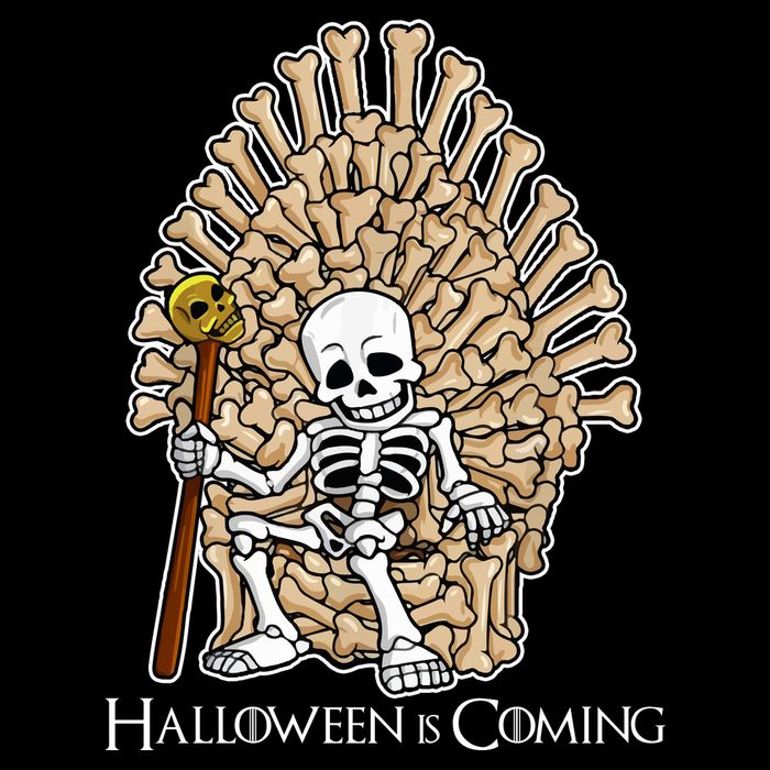 Game of Bones Halloween Is Coming  Womens T-Shirt
