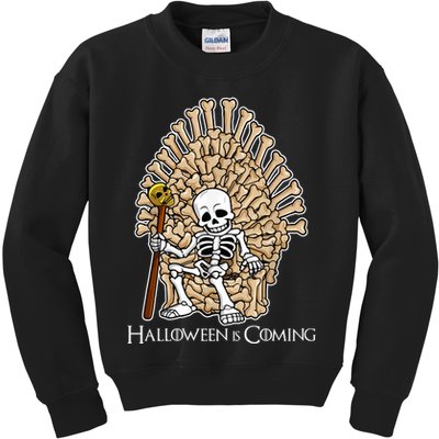 Game of Bones Halloween Is Coming  Kids Sweatshirt