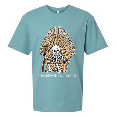Game of Bones Halloween Is Coming  Sueded Cloud Jersey T-Shirt