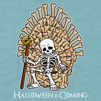 Game of Bones Halloween Is Coming  Sueded Cloud Jersey T-Shirt