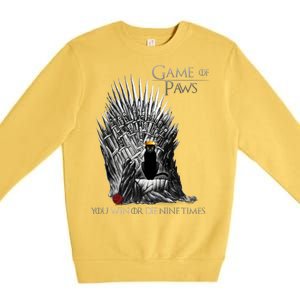 Game of Paws Premium Crewneck Sweatshirt