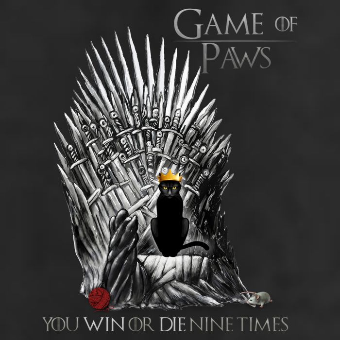 Game of Paws 7 Panel Mesh Trucker Snapback Hat