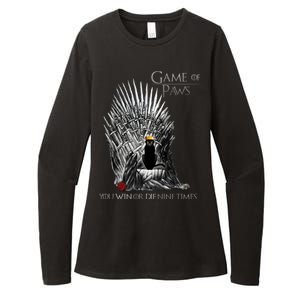 Game of Paws Womens CVC Long Sleeve Shirt