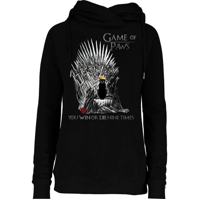 Game of Paws Womens Funnel Neck Pullover Hood