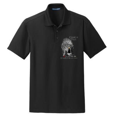 Game of Paws Dry Zone Grid Polo