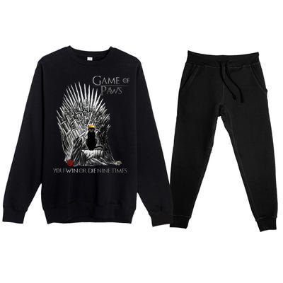 Game of Paws Premium Crewneck Sweatsuit Set