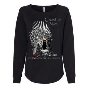 Game of Paws Womens California Wash Sweatshirt