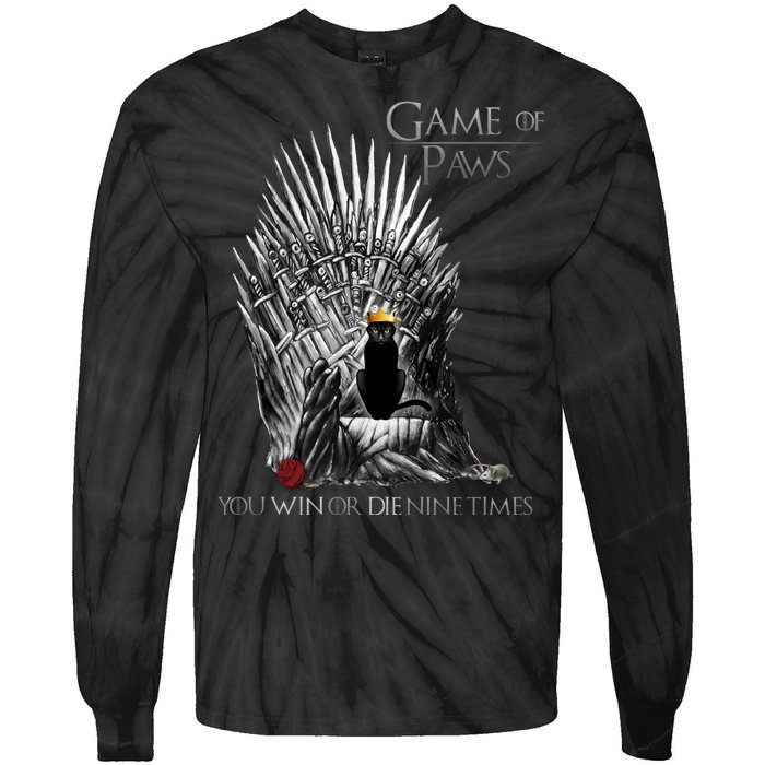 Game of Paws Tie-Dye Long Sleeve Shirt