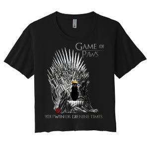 Game of Paws Women's Crop Top Tee