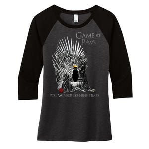 Game of Paws Women's Tri-Blend 3/4-Sleeve Raglan Shirt