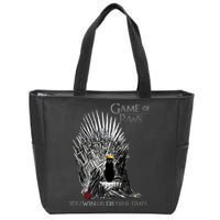 Game of Paws Zip Tote Bag