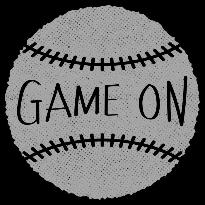 Game On Baseball Cropped Pullover Crew
